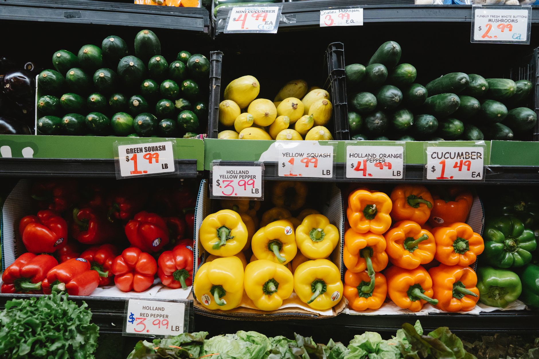 organic food aisle supermarket