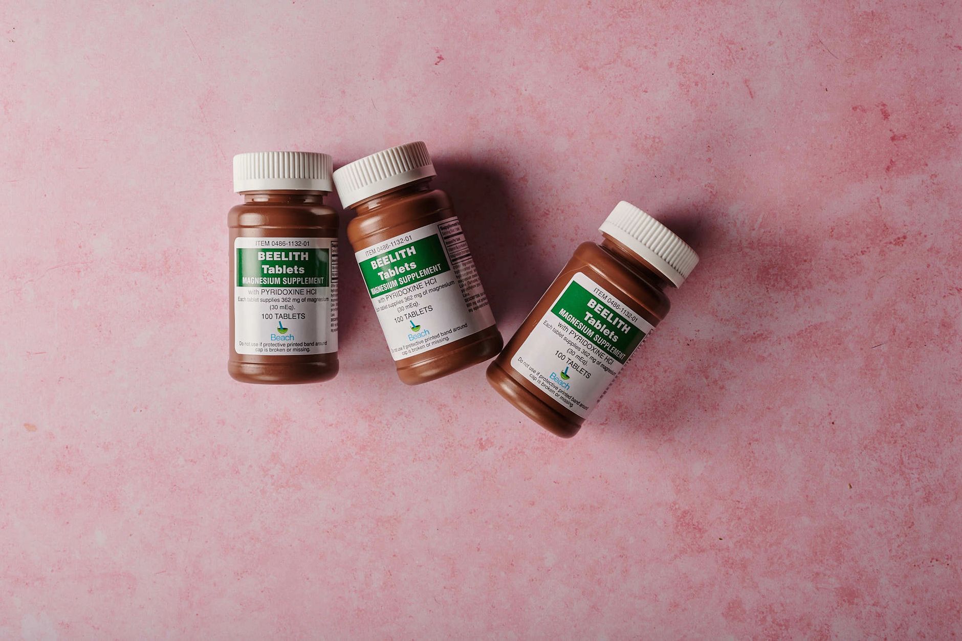 various colorful vitamin supplements in bottles